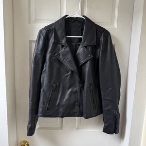 Faux Leather Moto Jacket